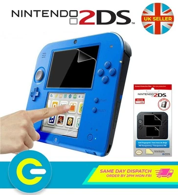 Plastic Screen Protector Film Guard Set for Nintendo 2DS (FLAT) - Image 1 of 3