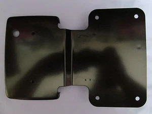 06-3724 NORTON COMMANDO SQUARE REAR LAMP NUMBER PLATE HOLDER BLACK PAINTED  - Picture 1 of 1