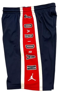 Nike Air Jordan Shorts Boys Large 12-13 YRS Dri Fit Jumpman Red Navy Athletic - Picture 1 of 16