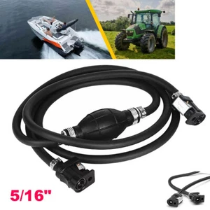 5/16" Gas Hose Fuel Line Assembly Primer Bulb Universal for Boat OUTBOARD Marine - Picture 1 of 14