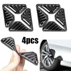 4X Black Anti-Scratch Sticker Car Door Corner Guard Cover Protector Accessories - Picture 1 of 17