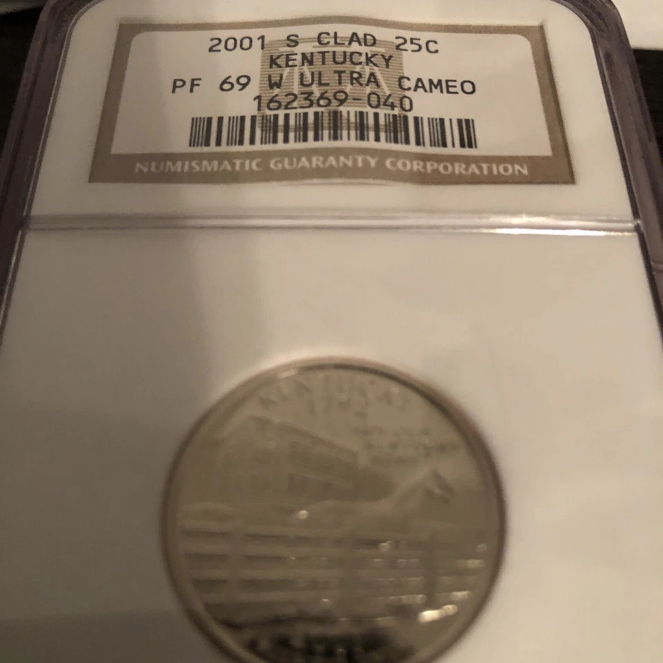 2001 S NGC PR69 Ultra Cameo Clad Kentucky 25c State Quarter 2001-S PF-69 UCAM - Image 1 of 1