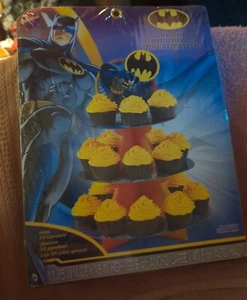 DC Batman Cupcake Treat Stand from Wilton 5140 New Birthday Party Supplies New - Picture 1 of 4