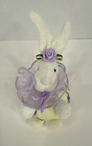 Mini Russ Berrie Rosebud Easter Bunny Rabbit 3” Plush Stuffed Animal Toy #4186 - Picture 1 of 7