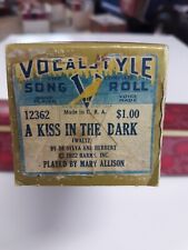 Vocalstyle piano roll 12362 A Kiss in the Dark played by Mary Allison