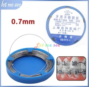 0.7mm Orthodontic Stainless Steel Wire Dental Weight 50g High Quality Wires Tool - Picture 1 of 6