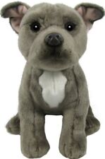 Grey Blue Staffy Staffie Soft Toy Dog Gift/Present 30cm Plush Cuddle Puppy