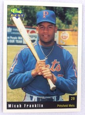 1991 Pittsfield Mets-Classic BEST Baseball Card-Micah Franklin