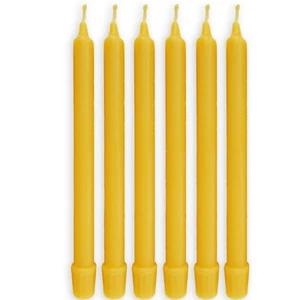 Candele 100% cera d'api fatte a mano biologiche - alte 8 pollici, diametro 3/4 pollici - Foto 1 di 13