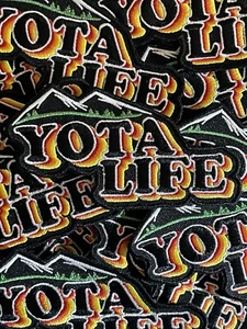 Retro Yota Life Mountain Camping Embroidered Patch Fits Toyota Tacoma  4Runner - Picture 1 of 1