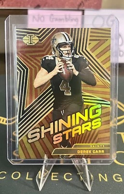 2023 Panini Illusions Shining Stars Black Derek Carr 🔥05/50 🔥mirror Number🔥 - Image 1 of 2