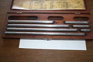 Vintage Lufkin No. 681C Inside Micrometer Set 4” - 10 inch W/ Original Box - Picture 1 of 6