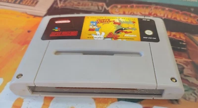 Simpsons Itchy & Scratchy Game Super Nintendo SNES (Modulo) funzionante 16 bit - Immagine 1 di 3