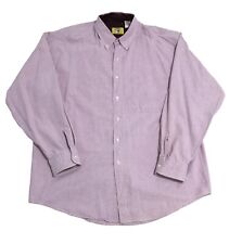 Duck Head Long Sleeve Dress Shirt Button Down Pink Men's XL #92