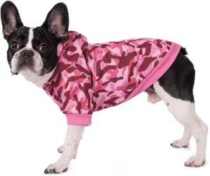 BT Bear Dog Hoodies Warm Camouflage Dog Sweater Coat Winter Hot Pink Size XL - Picture 1 of 9