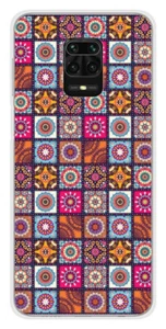 Coque en silicone imprimée compatible Xiaomi Redmi Note 9 Pro Patchwork Mandala - Picture 1 of 3