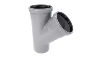 OSTENDORF HT Rohr Abzweig DN 110 x 110 x 45° Grad | Abflussrohr - Bild 1 von 8