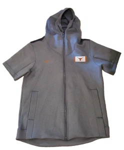 Felpa con cappuccio Nike uomo Texas Longhorns Sideline Showout full zip manica corta XL NUOVA - Foto 1 di 4