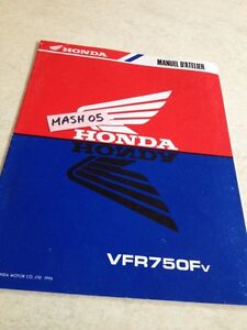 supplément manuel atelier Honda VFR750F V VFR750 F VFR 750 Shop manual éd. 96