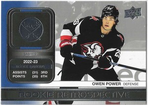 2023-24 Upper Deck Series 1 Rookie Retrospective #RR-5 - Owen Power