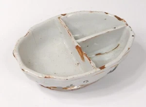 Spice Container Faience Auxerre Flowers Foliage 18th Century - Picture 1 of 1