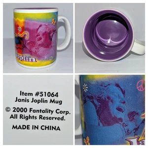 Vintage Janis Joplin Tasse Kaffeetasse Psychedelic 60er Rockstar Musik Peace Hippie A+! - Bild 1 von 17