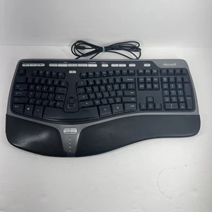 Microsoft Natural Ergonomic Curved Wired Keyboard - 4000 v1.0 Model 1048 KU-0462 - Bild 1 von 7