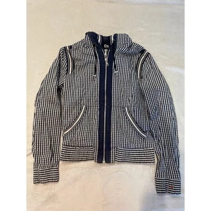 DOLCE & GABBANA Vintage Karierte Jacke Blau Weiß Herren 50 Gingham D&G Hoodie - Bild 1 von 12