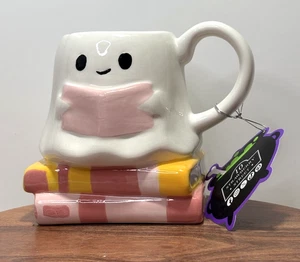 10 Strawberry Street Bookworm Books Halloween Figural Ceramic Coffee Mug - Picture 1 of 8