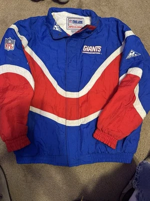 Chaqueta De Colección Apex One Pro Line NY Giants Para Hombre Talla XL Cremallera Completa Sin Capucha Foto 1 de 2