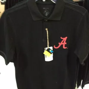 Alabama Crimson Tide Dri-Duck Polo Shirt Black Red "A" Mens Pick Size NWT - Picture 1 of 1