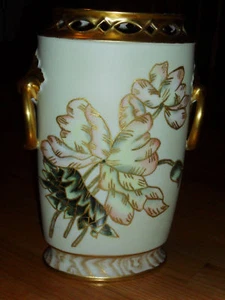 Antike D&C Limoges Porzellan HP Vase/Topf/Urne Künstler signiert Eddie 1893 - Bild 1 von 12