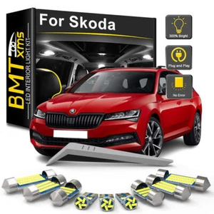Luce interna LED per Skoda Octavia Fabia Superb Rapid Karoq Yeti Kodiaq Citigo - Foto 1 di 17