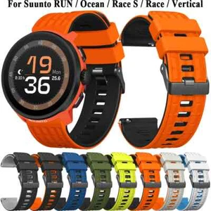 Correa de reloj de silicona para pulsera vertical Suunto Run Ocean Race S/ Race - Imagen 1 de 20