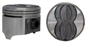 Fits 1967 - 1979 Pontiac Cars 400 6.6L V8 16V- (8)Flat Top Piston and Rings Set - Picture 1 of 2
