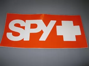 SPY AUFKLEBER 24 Zoll GROSSE ECHTE SPY + OPTIK Brille Sonnenbrille mx Surf Schnee - Bild 1 von 6