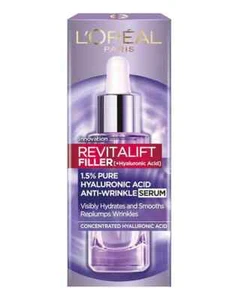 L'Oreal  Revitalift FILLER 1.5% Pure Hyaluronic Acid ANTI-WRINKLE Serum 30 ml - Picture 1 of 6