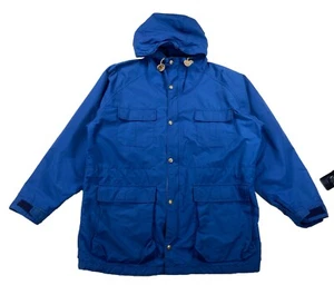 LL Bean Baxter State Parka Navy Blue Jacket Mens Large USA (Flaws Read Desc) - Picture 1 of 9