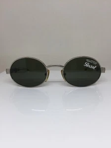 New Vintage Persol 2022 Sunglasses PE 2022-S C. 511 Silver w/ Crystal 51mm Italy - Picture 1 of 12