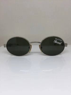 Nuevas gafas de sol Persol 2022 vintage PE 2022-S C. 511 plateadas con cristal 51 mm Italia Foto 1 de 4