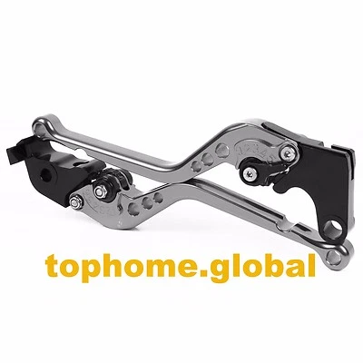 For Yamaha R3 2014-2020 / R25 2015-2019 Long Clutch Brake Levers Grey CNC Adjust - Image 1 of 4