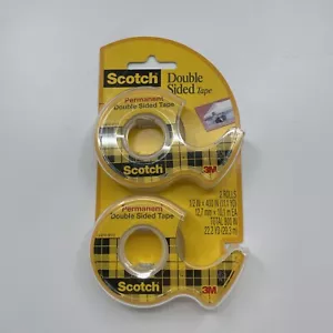 Nastro biadesivo scozzese, permanente 1/2 pollici. 2 dispenser x 400 pollici - Foto 1 di 2