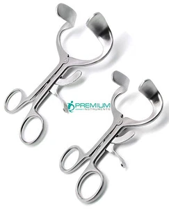 2 Mundknebel 4,5", 5,5" Dental Mundöffner Chirurgischer Edelstahl Instrumente - Bild 1 von 10