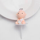 Pink Baby Kids Birthday Cupcake Topper Toy Miniature Figures