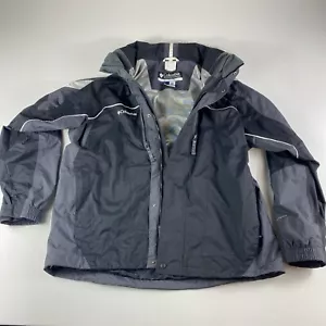 Columbia Jacket Mens Large Black Gray Bugaboo Interchange Core Omni Tech Ski - Picture 1 of 15
