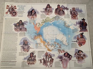 Karte - Völker der Arktis, von National Geographic, 1983 - Bild 1 von 2