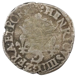France Henri III sol parisis du dauphiné 158? Z Grenoble billon Gad.475 Dy.1139 - Picture 1 of 2