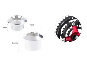 Aerozine A3 Road MTB E-Bike Bicycle Bike Crankset Chainring Bolts&Screws Silver - Picture 1 of 12