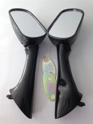 Espejo retrovisor de carreras de repuesto para Honda Cbr 600 F2 F3 900 Rr Cbr1000F Vfr800F carbono Foto 1 de 4