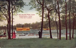 Postkarte MN: Big Island Park Minnetonka, Minnesota, DB 1910 - Bild 1 von 2